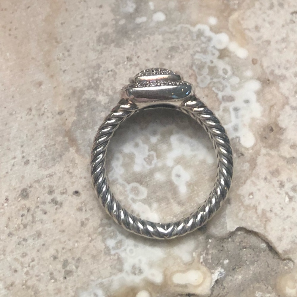David Yurman Petite Albion Ring with Diamonds - Picture 2 of 4